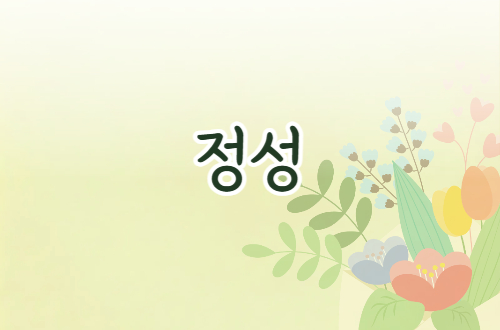 정성 - 12월 화두 기운충..